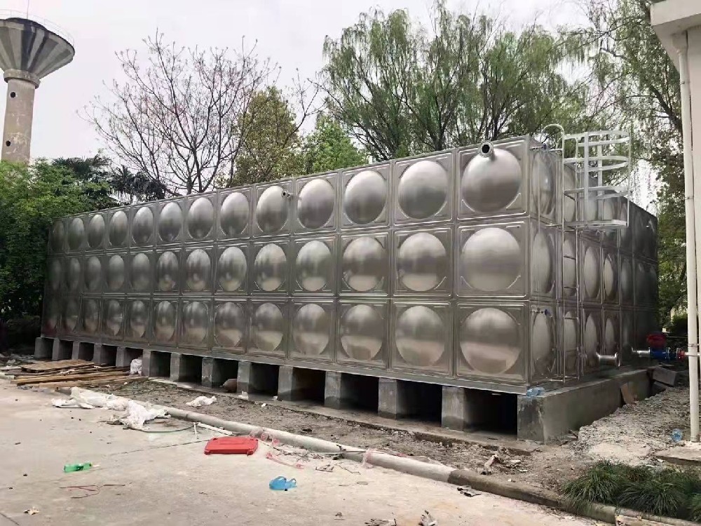 浙江清澈环保不锈钢水箱承接杭州湾新区集中居住地块项目生活及消防不锈钢水箱安装