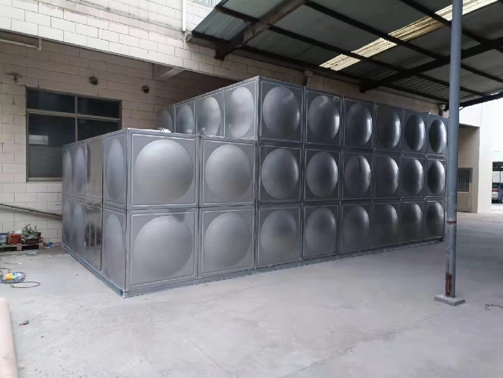 东部江山万里项目生活不锈钢水箱安装完成，浙江清澈环保设备有限公司宁波不锈钢水箱